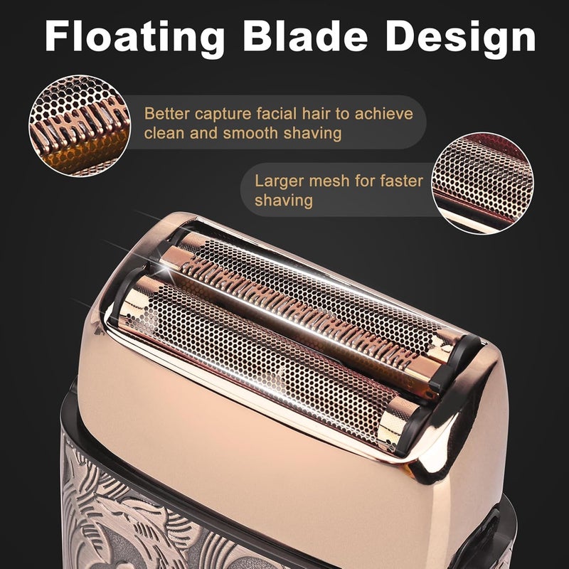 UFREE Foil Shavers Electric Razor for Men, Beard Trimmer Grooming Shaving Kit, Hair Trimmer, Cordless Head Shavers for Bald Men Barber Clippers, Birthday Gifts for Him - Image 4